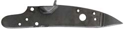 plate, left, no pan bridle, wax cast steel, tapped 6-40